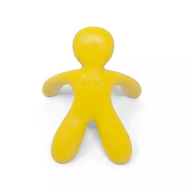 Mr & Mrs Fragrance Cesare Car Air Freshener Scented Vent Clip Vanilla Yellow