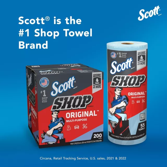 Scott Shop Towels Original Blue Shop Towels Multi-Purpose Automotive Maintenance 2