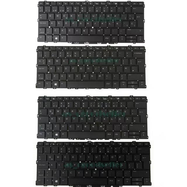 for HP EliteBook 1030 G2 x360 Keyboard DE- German LA Spanish Teclado UK BACKLIT