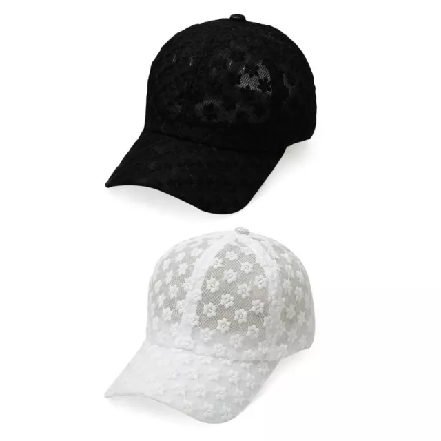 Outdoor Lace Flower Breathable Baseball Cap Hollow Sunscreen Cap Sun Hat