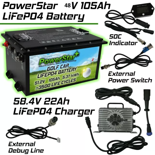 PowerStar 48v 105 ah Lithium Battery