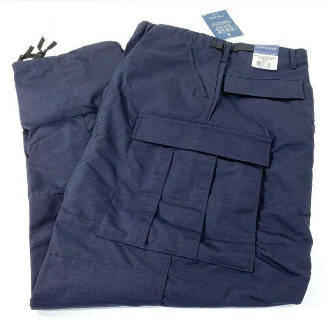 New 4Xl Mens Propper F5205 Zip Fly Poly Cotton Battle Rip Pants Lapd Navy Xxxxl