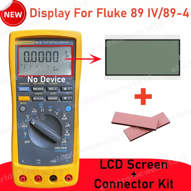 Multimetri digitali For Fluke 89IV/89-4 True RMS display riparazione schermo NUOVO