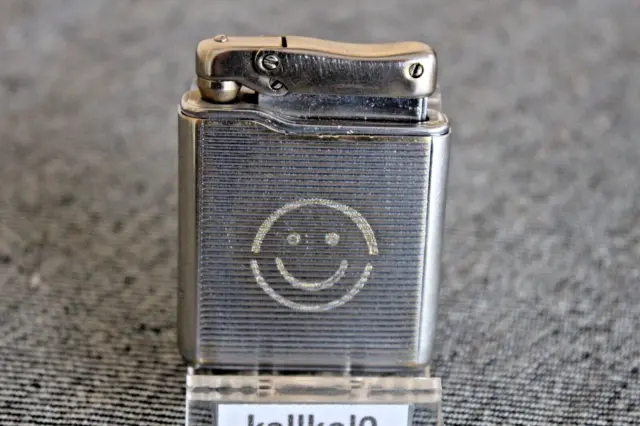 Vintage "Colibri Monogas  21" Pocket Gas Lighter-France 1960