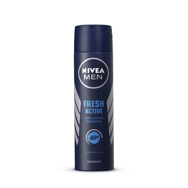 NIVEA Men Déodorant, Fresh Active, Fraîcheur longue durée 48h, 150 ml