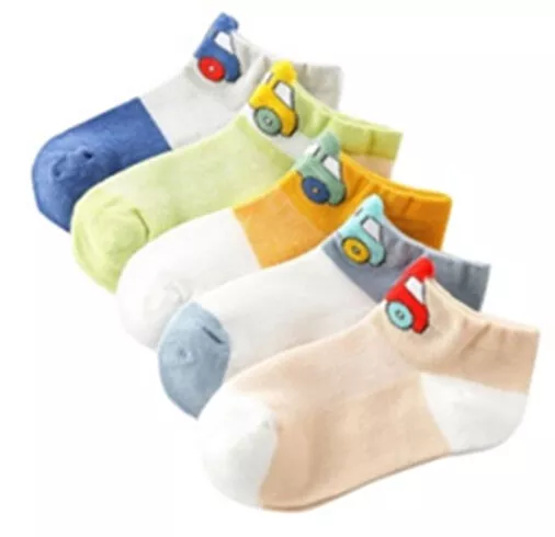 Car Socks Kids Baby Toddler Boy Ankle Crew Cotton Socks