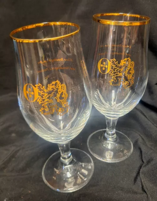 Ommegang Brewery Cooperstown NY Goblet Chalice Footed Beer Brewing Barware Glass