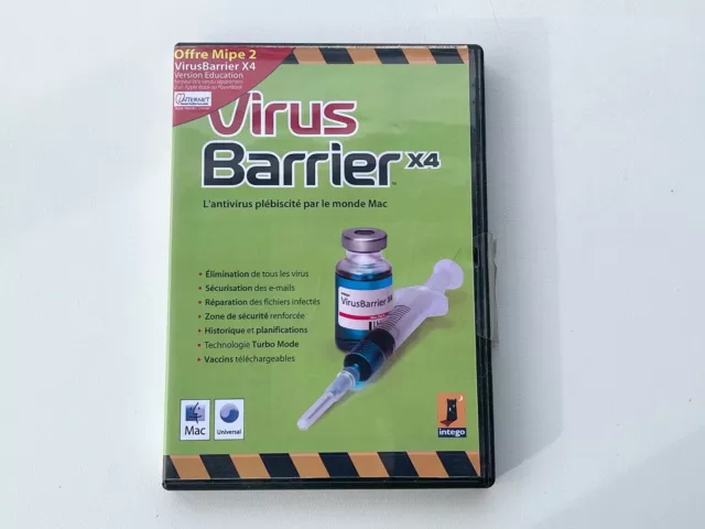 INTEGO -  VirusBarrier x4 - Logiciel Mac antivirus - Vintage