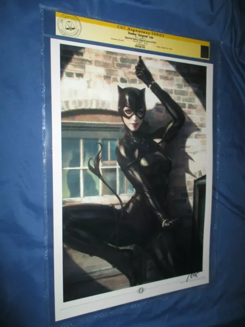 CATWOMAN CGC Signed/Autograph Art PRINT by Stanley ARTGERM Lau (Batman)