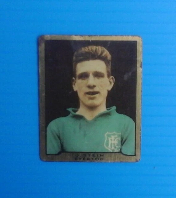 DC Thomson/Adventure Star Footballers 1932 Metal Card   J STEIN EVERTON