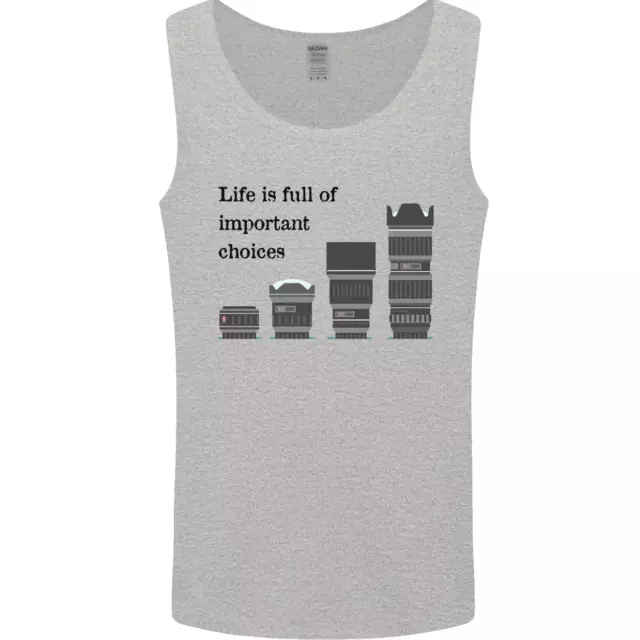 Photography Important Choices Photographer Mens Vest Tank Top