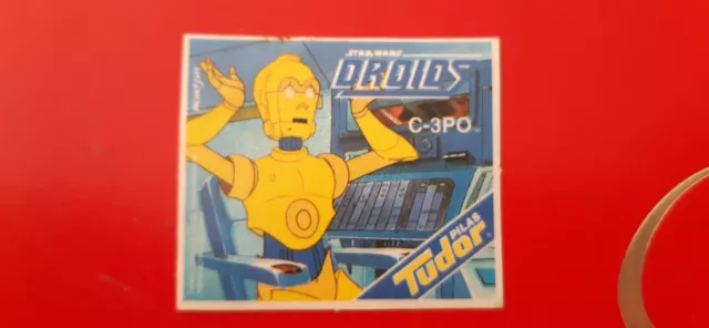 Tudor Mini Sticker 1986 Star Wars Droids C-3Po Raro