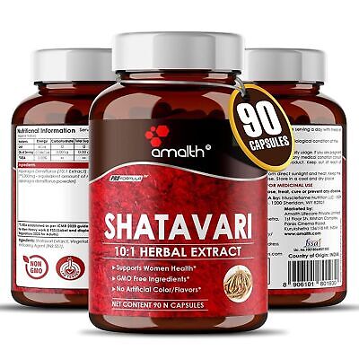 Polvo de extracto de Amalth Shatavari - 500 mg 90 cápsulas - Apoya el...