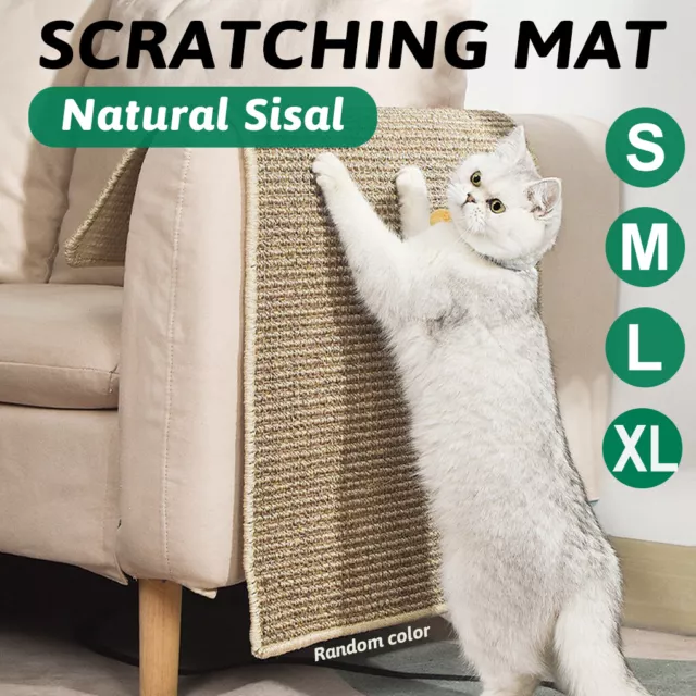 Cat Scratching Mat Scratcher Pad Board Natural Sisal Pet Cat Toys Sofa Protector