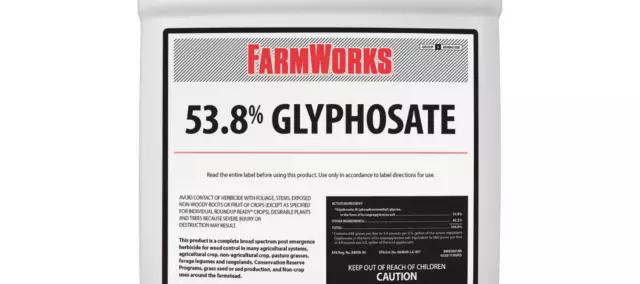 Farm Works  2.5 GALLON 53.8% Glyphosate Grass and Weed Killer, Free Shipping! 2