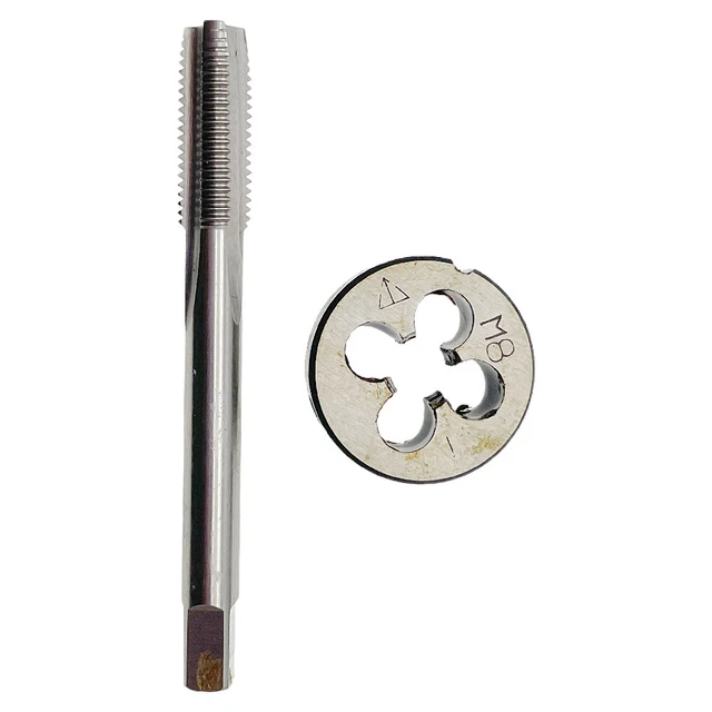 M8 X 1 Tap & Die Set RH Right Hand M8 x 1.0mm Metric Tap Die M8x1 Thread Tap HSS 13.58