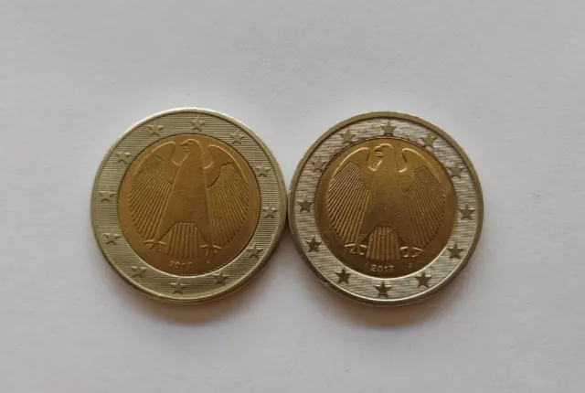 Moneda 2€ Alemania 2017 con errores de acuñación
