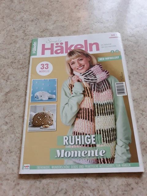 ZEITSCHRIFT &amp;SIMPLY HÄKELN 33 Modele 01/2022 EUR 2,50 - PicClick DE