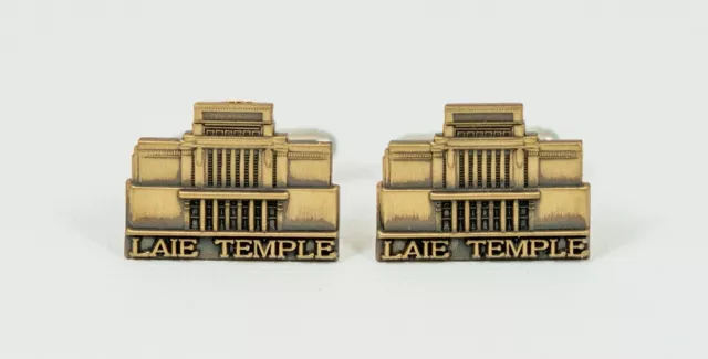 Laie Hawaii Temple Cufflinks Mormon LDS Latter-Day Saint City Hawaiian