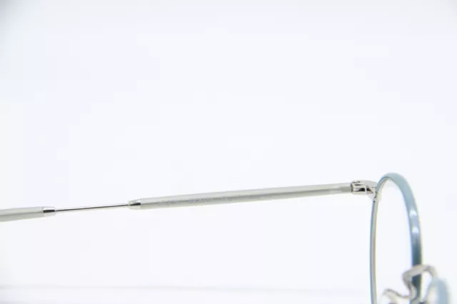 New Garrett Leight Wilson Spl-Bs-Sf Blue Silver Authentic Eyeglasses 49-22 3