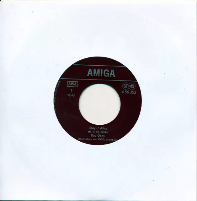 Stayin' Alive - Bee Gees - Amiga - Single 7" Vinyl 108/19