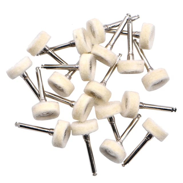 10Pcs/Lot Dental Polishing Wheel Wool Cotton Polishing Teeth Polisher Brushes