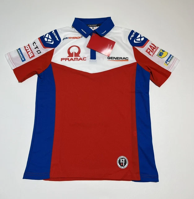 2022 OFFICIAL POLO FOR PRAMAC RACING MOTOGP Po1 Ducati Ixon Shirt Men Medium New