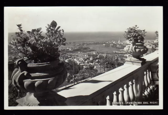 Genova Cartolina Panorama Dal Righi Fp Lucida Vg 1947 - Escl. F. Cali'