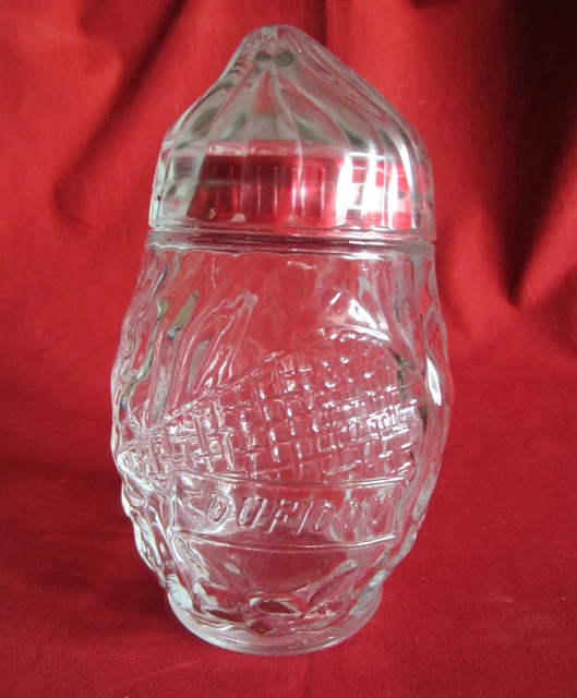 Grand Pot En Verre Ancien - Confiserie Bonbons Surfins Tissot Vincennes - Rare