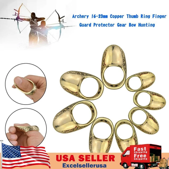 ARCHERY 22MM COPPER Thumb Ring Finger Guard Protector Gear Bow Hunting