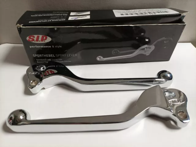 Sip Sport Levers Vespa PX T5 Rally 125 150 200 Upto 1997 Chrome (Not disc brake)