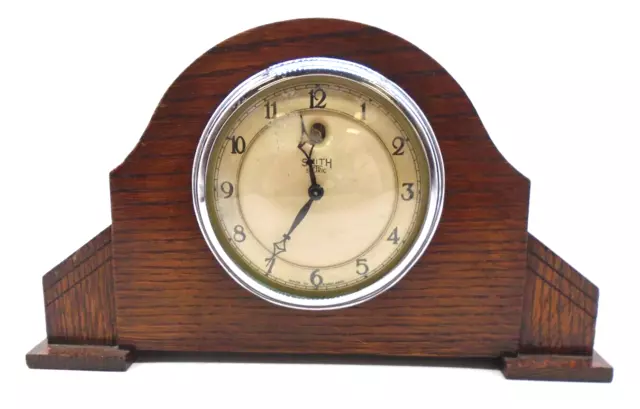 SMITHS MANTLE CLOCK Wooden Case Albury Synchronous Electric Clock