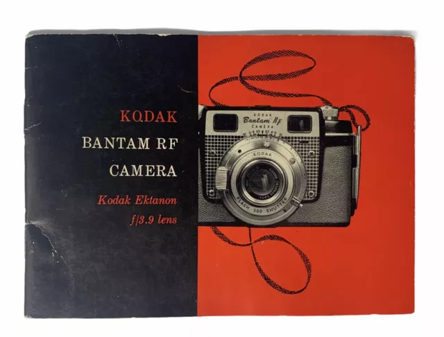 Manual de instrucciones para cámara Kodak Bantam RF Kodak Ektanon vintage 1953 original