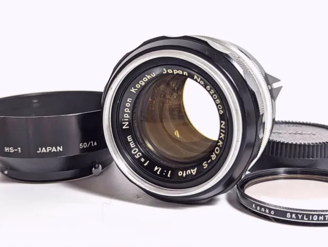 ［NEAR MINT］Nikon Nikkor-S Auto 50mm F1.4 Non-Ai Standard Prime Lens From JAPAN
