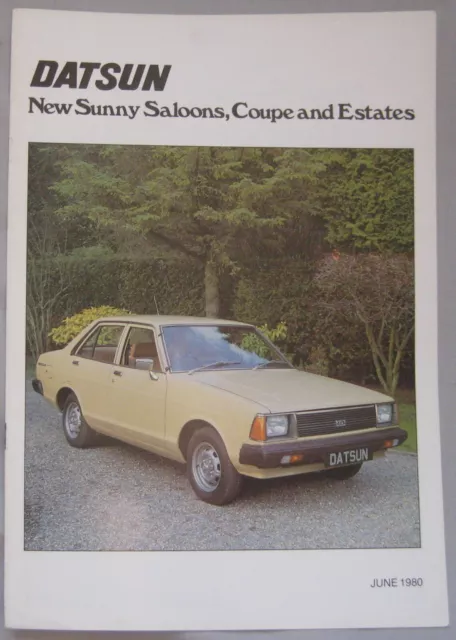 1980 Datsun Sunny range Brochure Pub.No. S24.75m.A528