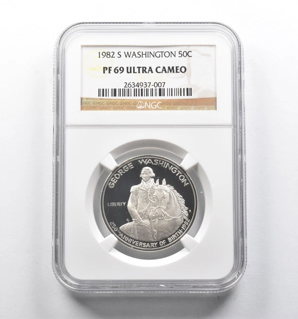 PF69 UCAM 1982-S George Washington Commemorative Half Dollar NGC *840