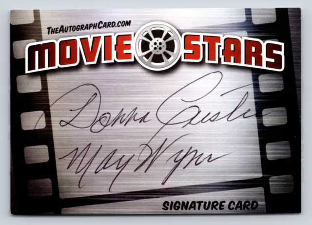 May Wynn Authentic Autographed Signed Legendary Movie Stars Signature Card