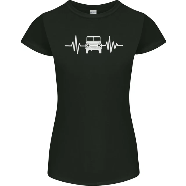 T-shirt 4x4 Heart Beat Pulse Off Roading da donna Petite Cut