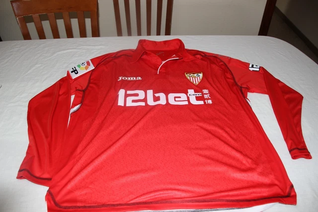 Offizielles Sevilla FC Liga Trikot Marke Joma Größe XL 888