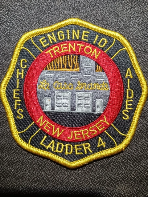 Trenton Engine-10 Ladder-4 Commemorative Patch New Jersey York FDNY PA NY NJ