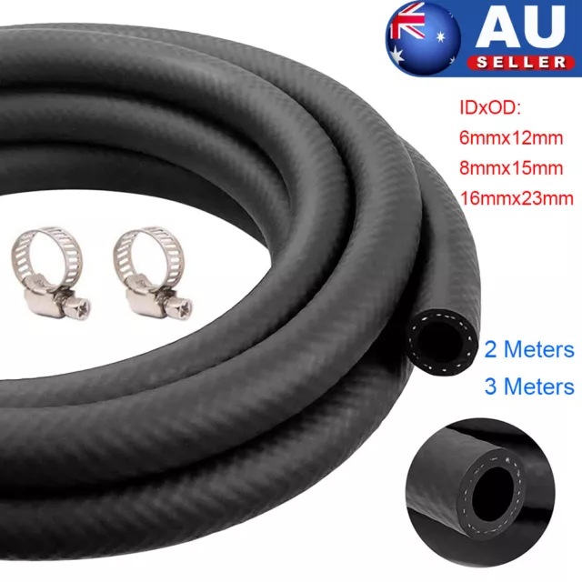 Rubber Fuel Hose Automotive Petrol Pipe Gas Oil Delivery Line Abrasion Resistant