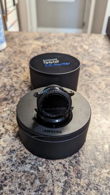 Samsung Gear S3 Frontier 46 mm Steel Case with Black Silicone Band Smart Watch -
