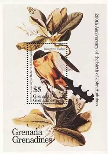 Timbre Oiseaux Grenade Grenadines BF90 ** (72450ER)