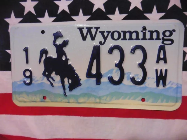 Us Wyoming Rodeo 433 Aw Auto Car Kennzeichen Nummernschild Centennial Plate Usa