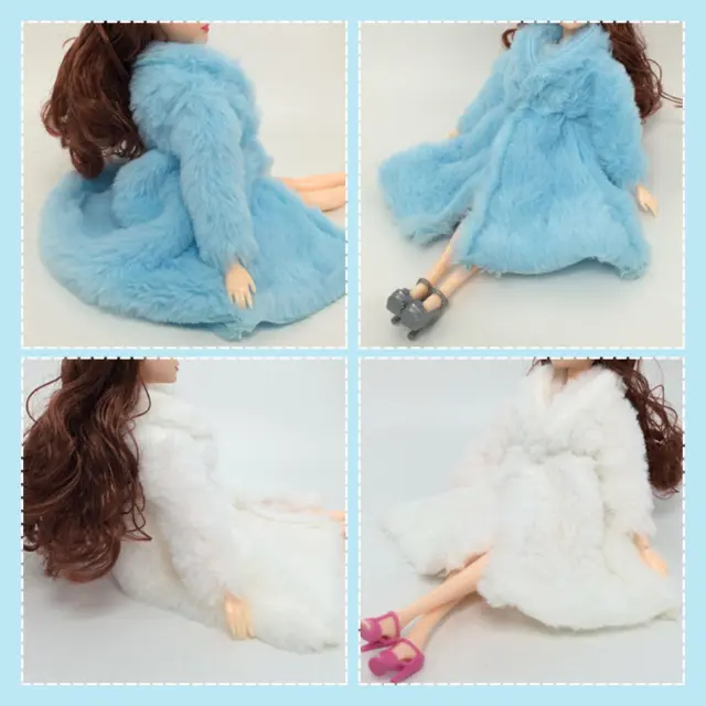Princess Fur Coat Dress Accessories Clothes for  Dolls Kid Toys HOT 3