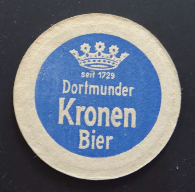 Ancien sous-bock épais bière DORTMUNDER KRONEN BIER bier Coaster Bierdeckel 3