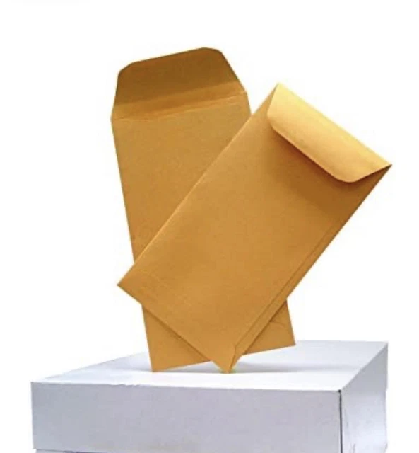 50 Pack Kraft Coin Envelope #7 3 ½” x 6 ½” Light Brown (Good Dollar Size)