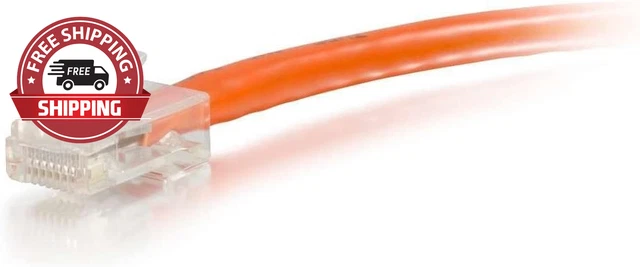 04194 Cat6 Cable - Non-Booted Unshielded Ethernet Network Patch Cable, Orange (5