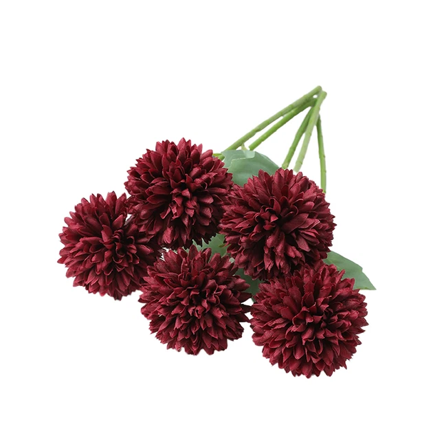 5pz Fiore Artificiale A gambo Lungo Pianta Falsa Simulata Ampia Applicazione Colorato