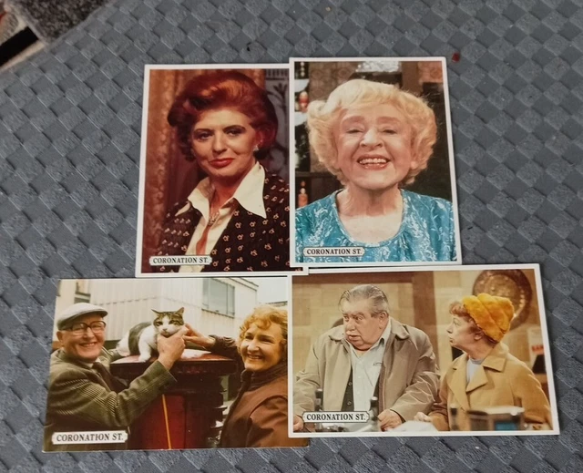4 VINTAGE POSTCARDS Coronation Street Characters £1.75 PicClick UK